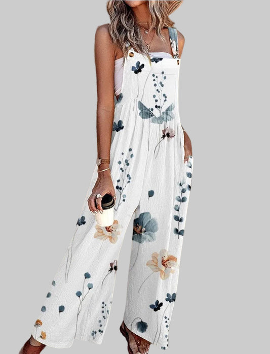 Arabella | Effortless Floral Wide Leg Jumpsuit